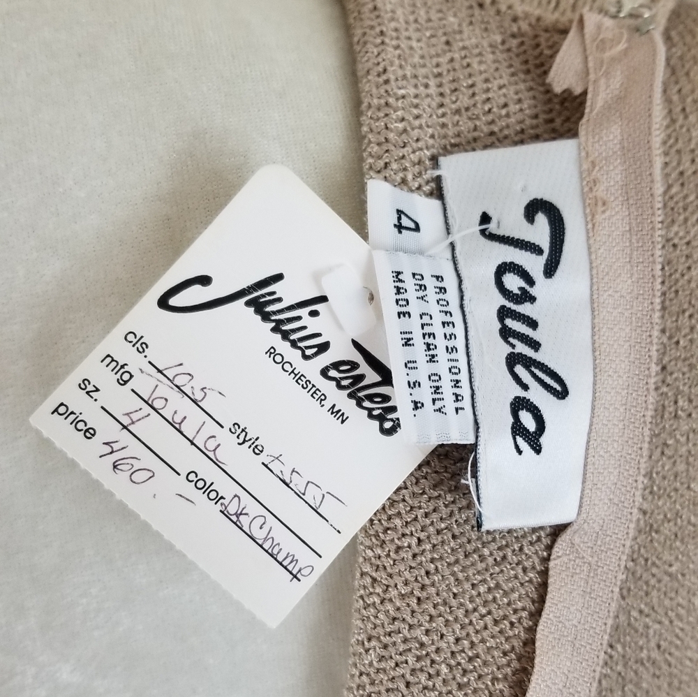 VTG 80s Toula Santana-Knit Wiggle Dress - Picture 8 of 8